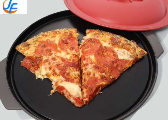 RK Bakeware China Manufacturer-Pizza Hut Hardcoat Anodizado Hardcoat Anodizado Pans de pizza de corteza delgada