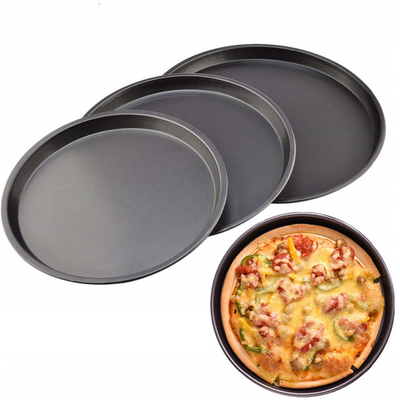 RK Bakeware China Manufacturer-Pizza Hut Hardcoat Anodizado Hardcoat Anodizado Pans de pizza de corteza delgada