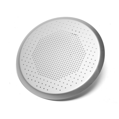 RK Bakeware China Anodo duro perforado de corteza delgada sartén de pizza para pizzería