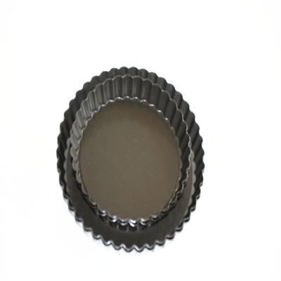 Rk Bakeware China-Coat duro de aluminio con flauta de la tarta de la sartén