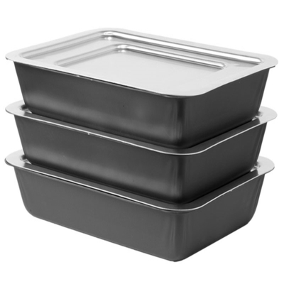 Rk Bakeware China-Derroit Estilo de aluminio de la pizzaría de las cacerolas Anodizado duro a prueba de arañazos