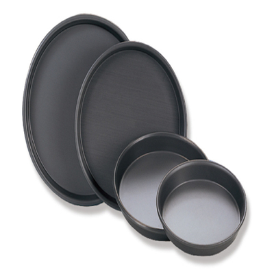 Rk Bakeware China Rectángulo de capa dura perforada con corteza delgada de aluminio Pizza molde