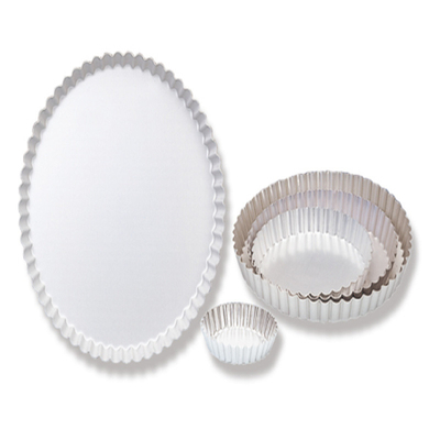Rk Bakeware China Rectángulo de capa dura perforada con corteza delgada de aluminio Pizza molde