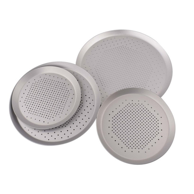 Rk Bakeware China-Capa dura Perforada de corteza fina y redonda bandeja de pizza