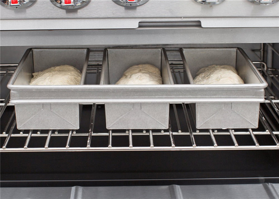 RK Bakeware China Foodservice NSF 3 correa 800 g de aluminio glaseado Pullman Pan de pan Pan de pan