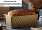 RK Bakeware China Foodservice NSF Glaze Pullman Panecillo de pan con cubierta de aluminio Panecillo de pan tostado