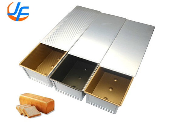 RK Bakeware China Foodservice NSF Aluminio Pullman Panecillo de pan / Panecillo de pan lata de pan con fondo suelto