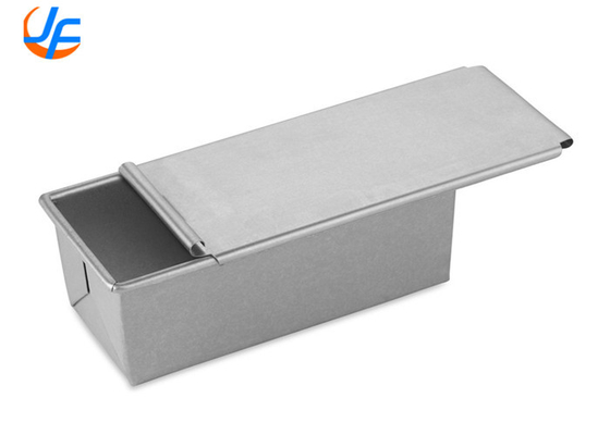 RK Bakeware China Foodservice NSF 750g Aluminio Pullman Pan de Pan Drop On Pan de Pan tapa Pullman Pan de Pan para la industria