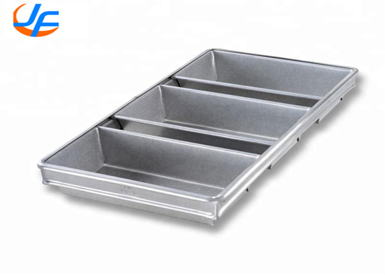 RK Bakeware China- 4 correas Pans de pan de aluminio no adhesivo/ Pan de pan aluminizado