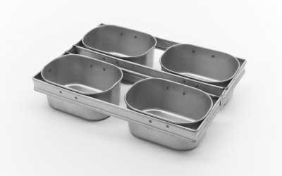 RK Bakeware China Foodservice NSF 600g No adhesivo 4 correas Granja Sándwich Blanco Enlatado de Pan