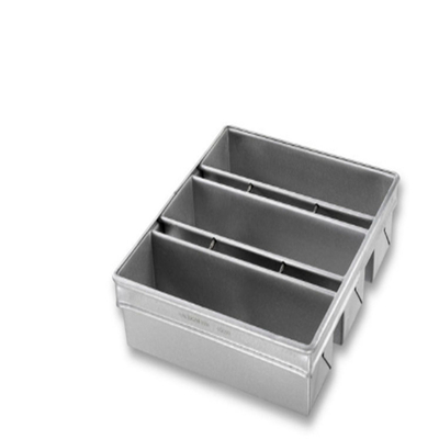 Rk Bakeware China-Chicago Industrial metálico 4 correas de silicio glaseado sin pegamento Molde de pan Pullman