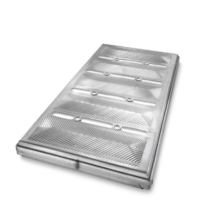 Rk Bakeware China-Chicago Industrial metálico 4 correas de silicio glaseado sin pegamento Molde de pan Pullman