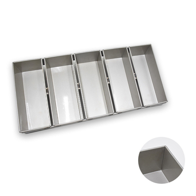 Rk Bakeware China-Chicago Silicón metálico glaseado 5 moldes de pan con correa