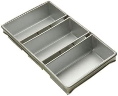 Rk Bakeware China-Foodservice 904935 Bakeware comercial de 12,25 pulgadas x 4,5 pulgadas 3 bandejas de pan