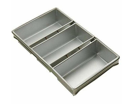 Rk Bakeware China-Foodservice 904935 Bakeware comercial de 12,25 pulgadas x 4,5 pulgadas 3 bandejas de pan
