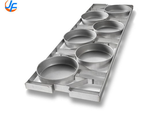 RK Bakeware China-American Pan Auto Bake Serpentine Line 8 Donut Cake Tray para panaderías industriales