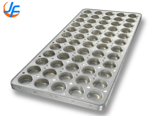 RK Bakeware China-42865 Chicago Metallic 48 Cup 2.2 oz. acero acristalado aluminizado especial brownie mordedura sartén