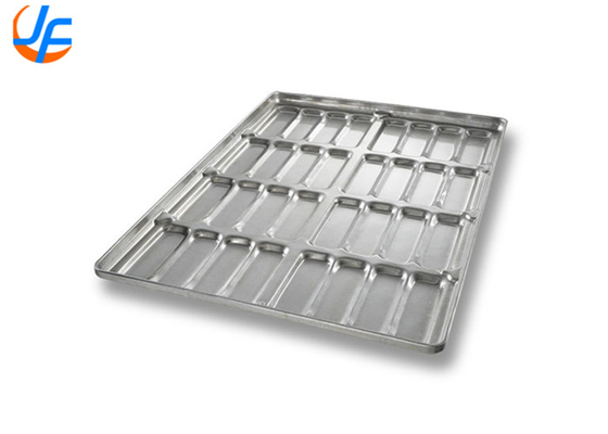 RK Bakeware China-PFA Cluster No adhesivo Hot Dog Bun Pan con paredes laterales con guaseta para panaderías industriales