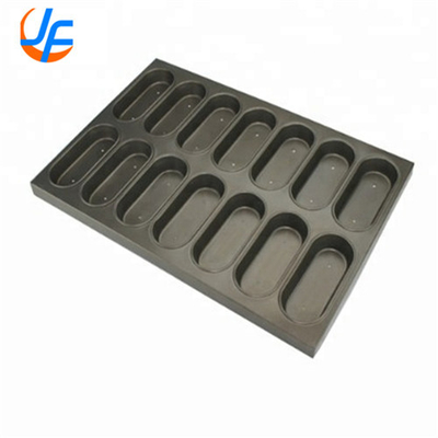 RK Bakeware China- Cupcake de forma ovalada bandeja de muffins para la fábrica de pasteles industriales