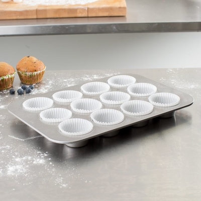 RK Bakeware China-12 Taza 3 Oz Muffin Pan Fda Comercial de aluminio bandejas para hornear