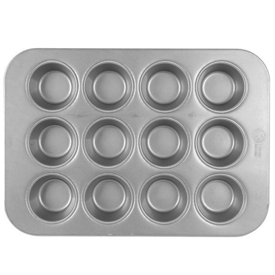 RK Bakeware China-Chicago Metallic Mini Crown Muffin Pan Fda bandeja de aluminio para el pastel