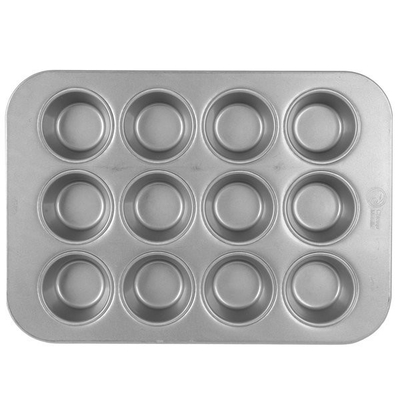 RK Bakeware China-Chicago Metallic Mini Crown Muffin Pan Fda bandeja de aluminio para el pastel