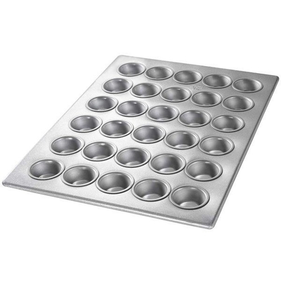 Rk Bakeware China-42754 12 tazas vidriadas de acero aluminizado Mini Crown Muffin Pan/ Cruffin Pan/ Cruffin Tray