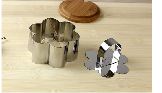 RK Bakeware China Foodservice NSF Mini Cocinar Flower Cake Molde de lata para hornear, divertido SS Pasty Cake Anillo