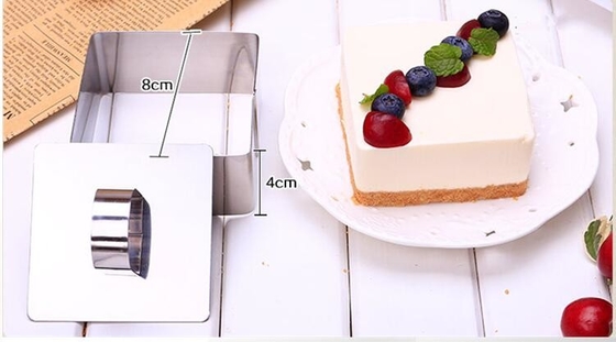 RK Bakeware China Foodservice NSF Cuadrado en forma de anillo de mousse anillo de pastelería