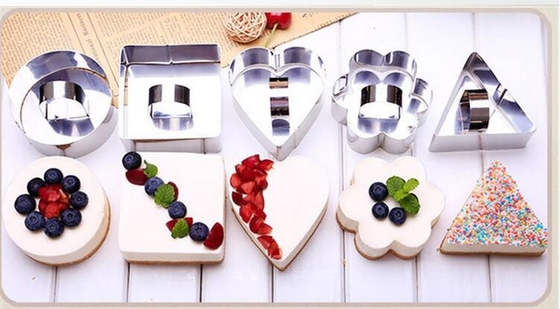 RK Bakeware China Foodservice NSF Triángulo Mousse Ring Ring de Acero inoxidable Molde de anillo de corte de galletas Molde de pastel Bakeware