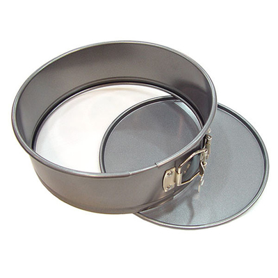 RK Bakeware China Foodservice NSF Tart Quiche Cheese Cake Pan / Springform Pan de hornear con color plateado y negro