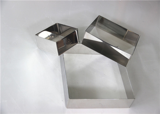 RK Bakeware China Foodservice NSF Anillo de pastel de mousse cuadrado de acero inoxidable personalizado