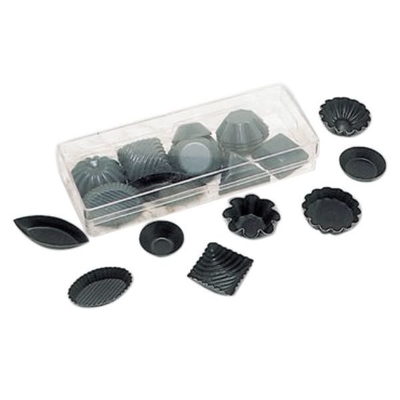 RK Bakeware China Foodservice NSF Nonstick Aluminio Petit Four /Tartlet / Quiche Mold- 50/Conjunto
