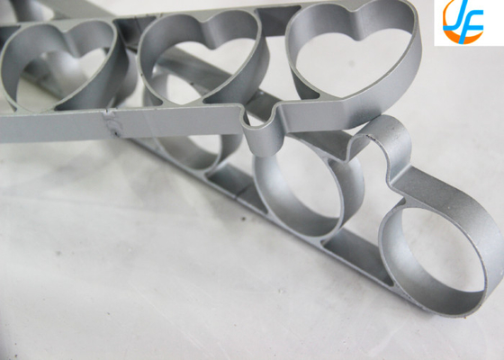 RK Bakeware China Foodservice NSF 5 6 7 8 9 pulgadas Anillo de pastel de aluminio/ Anillo de pastel de acero inoxidable en forma de corazón