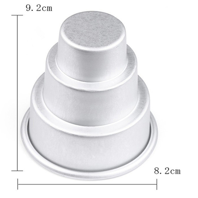 Amazon Aluminio Aleación de Acero de Carbono Bajo Pastelería Pans Round Pastelería Molde No adhesivo horneado DIY Pastelería Molde Herramientas de pan