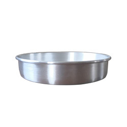 7 * 2 pulgadas de aluminio redondo plata horno para pasteles cuerpo recto fondo sólido fondo fijo horno para pasteles