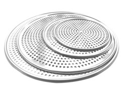 Pansilla de pizza de aleación de aluminio de 13 pulgadas bandejas para pizza redonda de delicli pizza tepsisi horno de aluminio