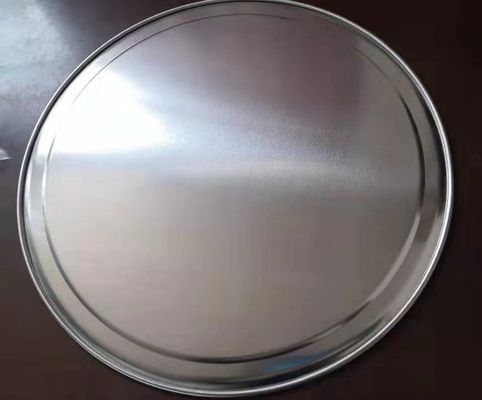 18 calibre 16 pulgadas de ancho borde redondo de aluminio pizza sartén de pizza plana bandeja de pizza bandeja para hornear