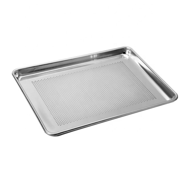 26'*18'*1' bandeja de pan perforada de fondo para hamburguesas o hamburguesas o perros calientes bandeja de pan de aluminio antiadherente para barras