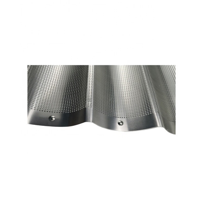 4 ranuras de aluminio pane para hornear pan francés y bandeja para hornear baguettes para bares, panaderías o restaurantes