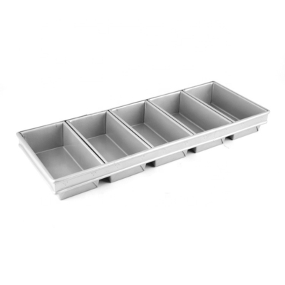5 ranuras de acero de aluminio pan horneado bandeja de horneado bandeja de tostadas de pan moldeo de pan pan horneado bandeja de tostadas para restaurante