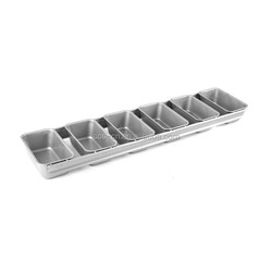 Caja de tostadas con 6 ranuras antiadherente de acero de aluminio pan de hornear bandeja de hornear caja de tostadas de pan moldeado pan horneado