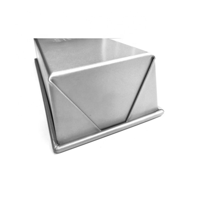 No adhesivo 24.1X12.7X7.6CM Acero de aluminio mono pan de hornear bandeja de hornear bandeja de tostadas caja de pan moldeado panecillo de pan pullman