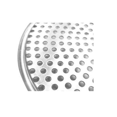 bandeja de pizza perforada redonda de aluminio perforada de 16 pulgadas bandeja de horneado para panadería o bar o restaurante