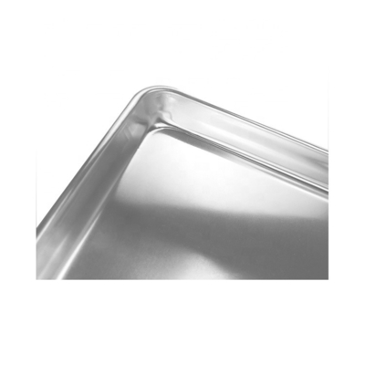Commercial 18'*13'*1'' 1,2 mm bandeja de pan de horneado rectangular hamburguesa o hamburguesa o hot dog pan horneado sartén de pan de aluminio
