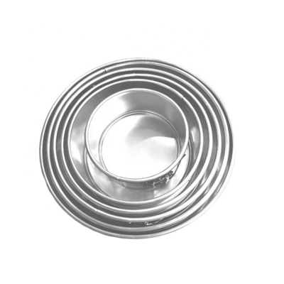 10 pulgadas de aluminio de forma redonda en la bandeja de la torta molde de pan de lata redonda en la tarta de lata de la torta horneado de la bandeja de Gateau herramientas de Gateau