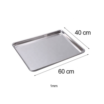 bandejas de panadería 400*600mm bandejas de panadería de aluminio 40x60 bandejas de panadería de chapa de metal 1mm de espesor bandeja de horno plano