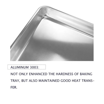 40 * 60 Cm bandeja de horneado europea rectangular de aluminio horneado de hierro de alambre en la hoja de borde de rollo 0,9 mm