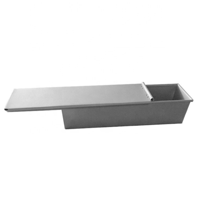 42.2*11.5*10.3CM No pegado Pullman Pan Pan Toast Box con tapa bandeja de pan de aluminio de acero con tapa pan