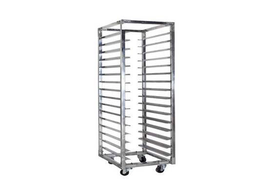 RK Bakeware China 15 bandejas de acero inoxidable Camión de hornear bandeja de hornear carro de rack de carrito, carro de rack de pastel de hornear